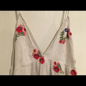 NWOT. UO embroidered romper.